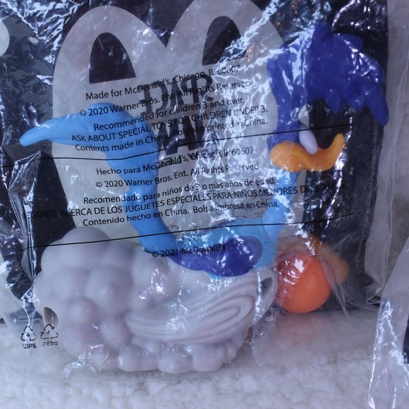 SPACE JAM Set of 2 A New Legacy Bugs Bunny #1 Roadrunner #11 McDonalds Kids Meal - Picture 5 of 6